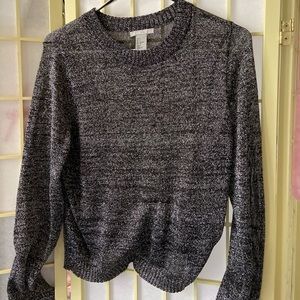 H&M sheer shimmer sweater